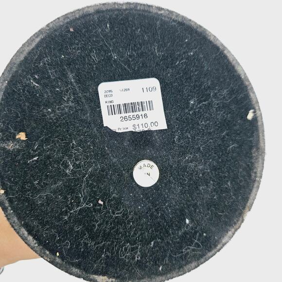 Wing Sculpture Silvertone Decorative Collectible Statue 17.5" x 15.5" - Picture 5 of 7